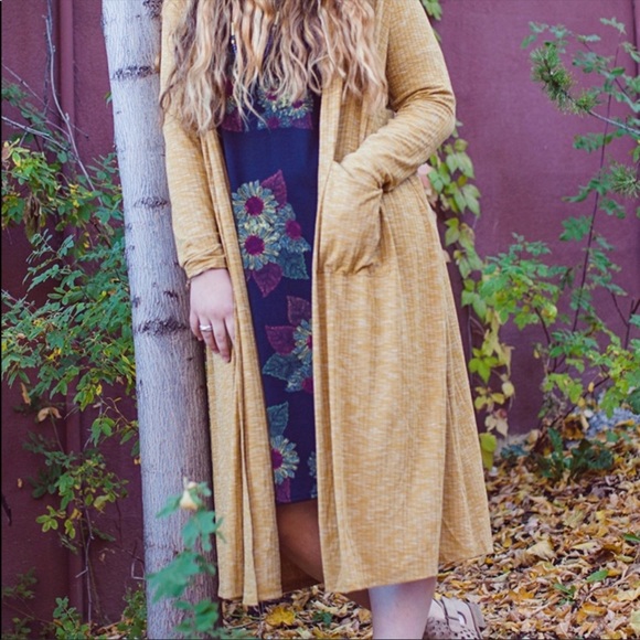 LuLaRoe SARAH Cardigan Sweater Duster Soft Green - Picture 14 of 16